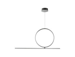Ondaluce Acrobat Suspension Lamp Silver D40