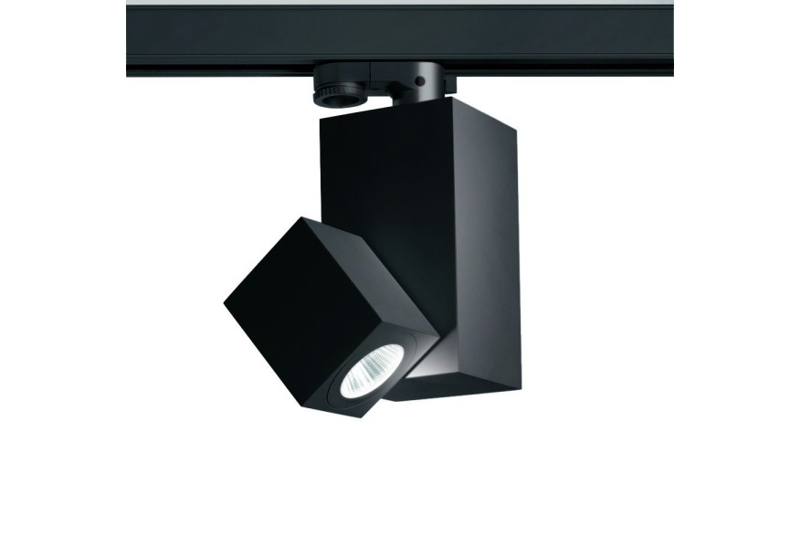 Fabas Illuminazione Kube Black projector on track 4000k