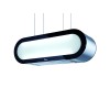 Baraldi Alexa Suspended hood cm. 90 - motor 800 m3 / h - stainless steel / black glass